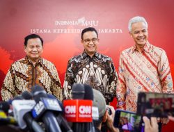 Momen Gayeng Jokowi Makan Siang Bareng Prabowo, Ganjar dan Anies
