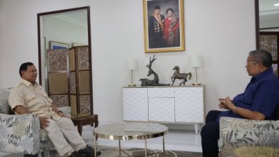 Momen Prabowo Bertemu Empat Mata dengan SBY di Pacitan